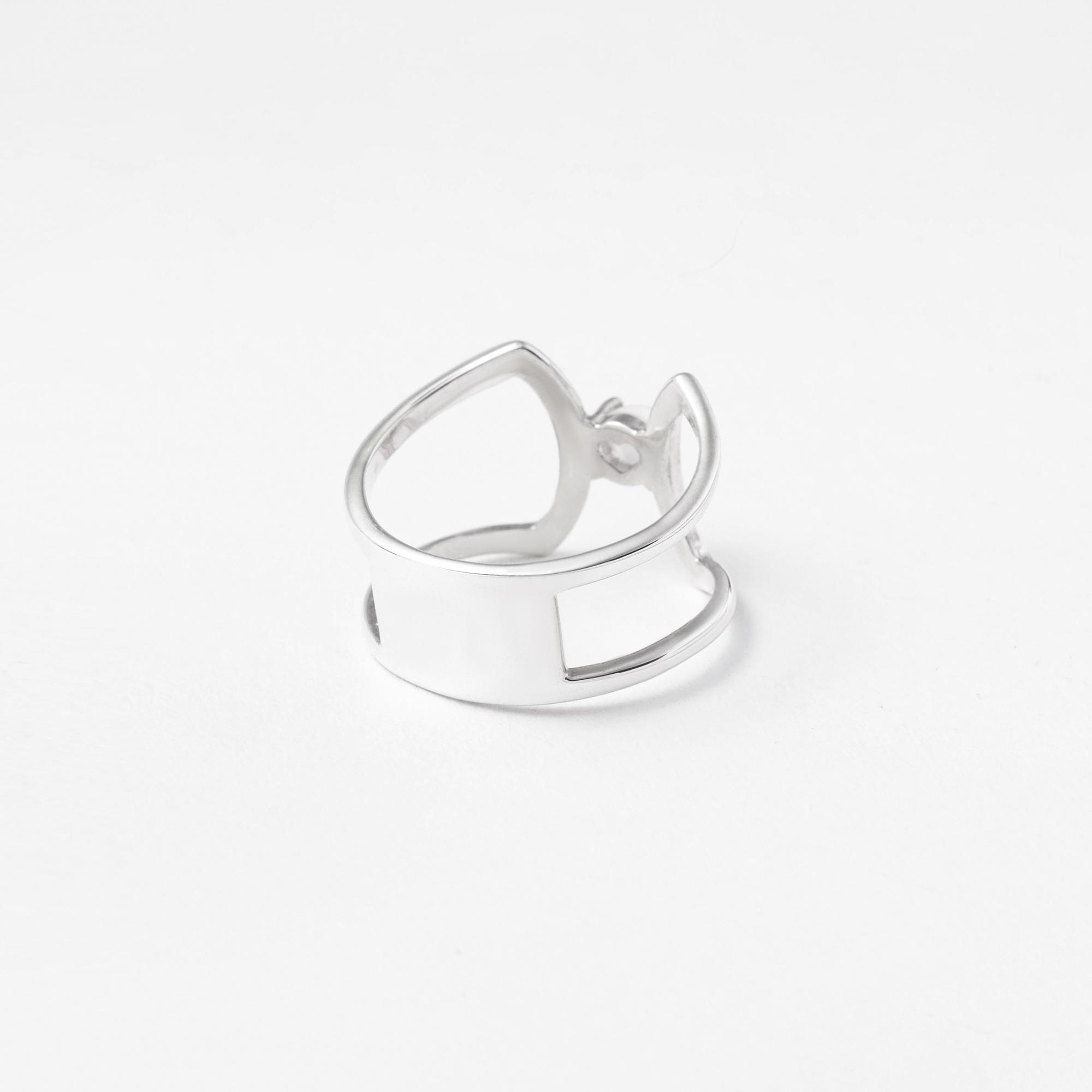 celosia ring / silver / onyx | 2枚目