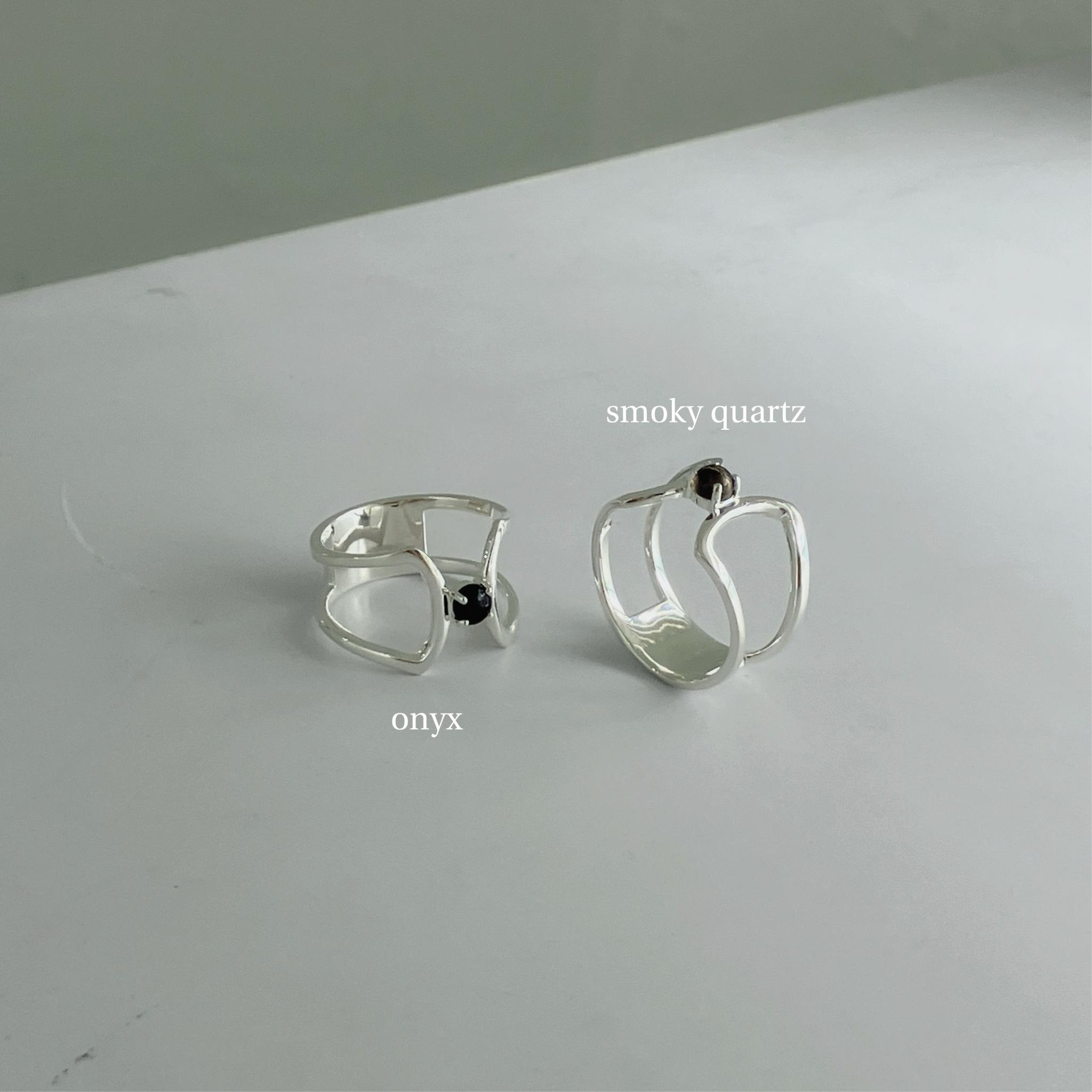 celosia ring / silver / onyx | 6枚目